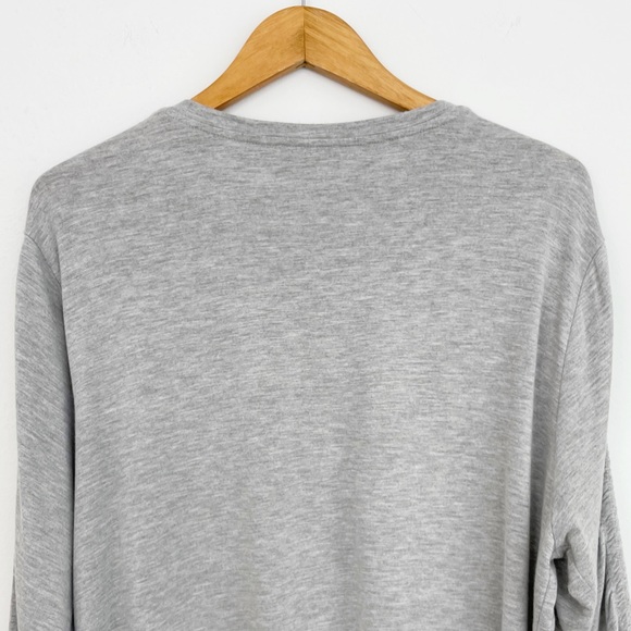 Jane & Delancey Boho Lagenlook Gray Rouged Sleeves Pullover Sweater Size X-Large - Picture 7 of 15